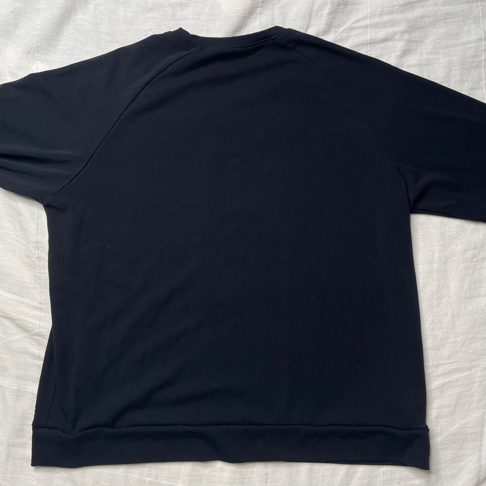 Cozy Earth Black Long Sleeve Crewneck Sweatshirt Medium Comfy Bamboo Loungewear - Picture 3 of 5